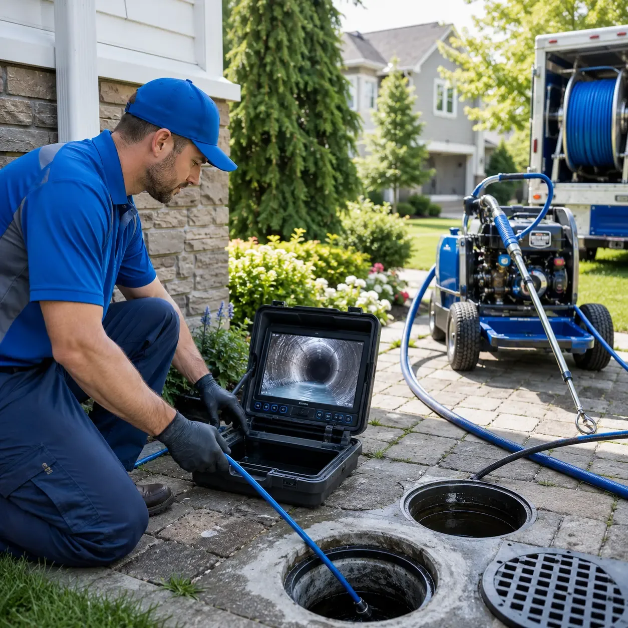 Outdoor drain cleaning professionals serving Bluejacket, OK