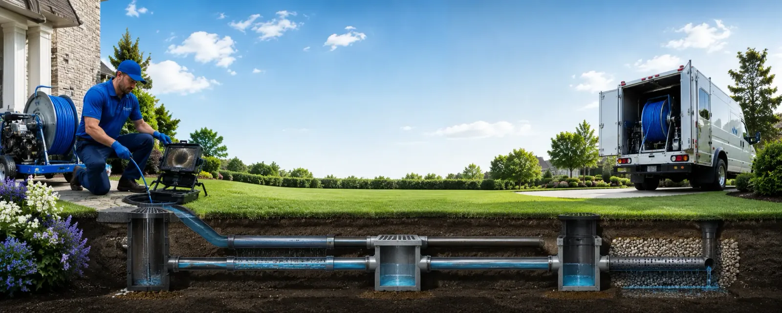 Outdoor drain cleaning information for Bluejacket, OK
